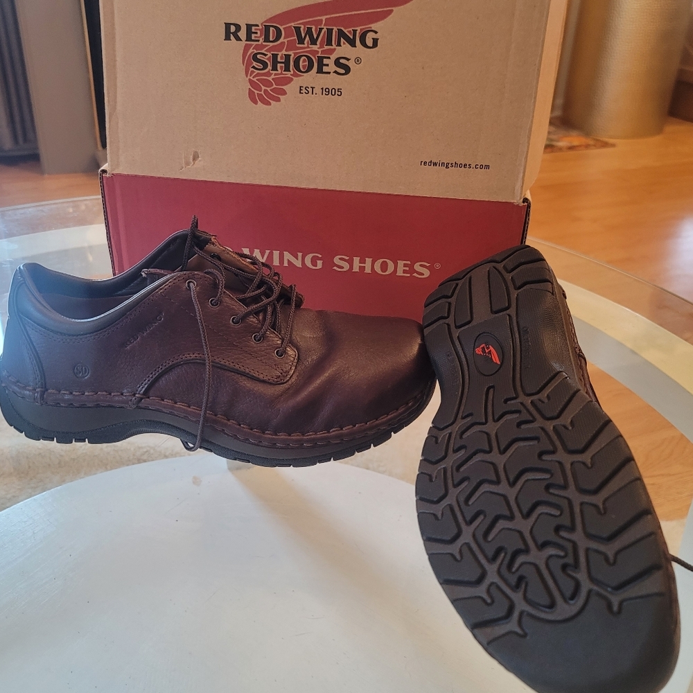 Brand New! RED WING Men's 6704 Aluminum Safety Toe Oxfords Work Shoe